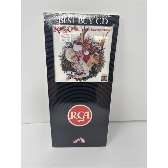 Dolly Parton and Kenny Rogers Once Upon A Christmas CD LONG BOX SEALED 1984 USA - Picture 1 of 7